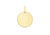 9ct Yellow Gold Plain Disc