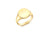 Yellow Gold Round Signet Ring