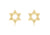 9ct Yellow Gold Star of David Studs