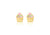 9ct Yellow Gold Enamel Cupcake Stud Earrings
