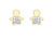 9ct Yellow Gold Crystal Boy Stud