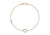 9ct Yellow Gold Open Crystal Heart Bracelet