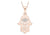 9ct Rose Gold Crystal Hamsa Necklace