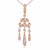 V Jewellery Rose Gold Plate Lorelei Pendant