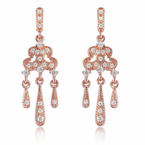 V Jewellery Rose Gold Plate Lorelei Earrings