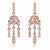 V Jewellery Rose Gold Plate Lorelei Earrings