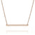 9ct Rose Gold Linear Bar Necklace