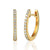 9ct Yellow Gold Diamond Sleeper Hoop