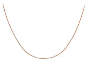 9ct Fine Rose Gold Spiga Chain