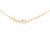 9ct Rose Gold plain disc with chain