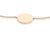 9ct Rose Gold Round Disc Bracelet
