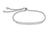 9ct White Gold Bar Tassle Bracelet