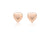 9ct Rose Gold Polished Puffed Heart