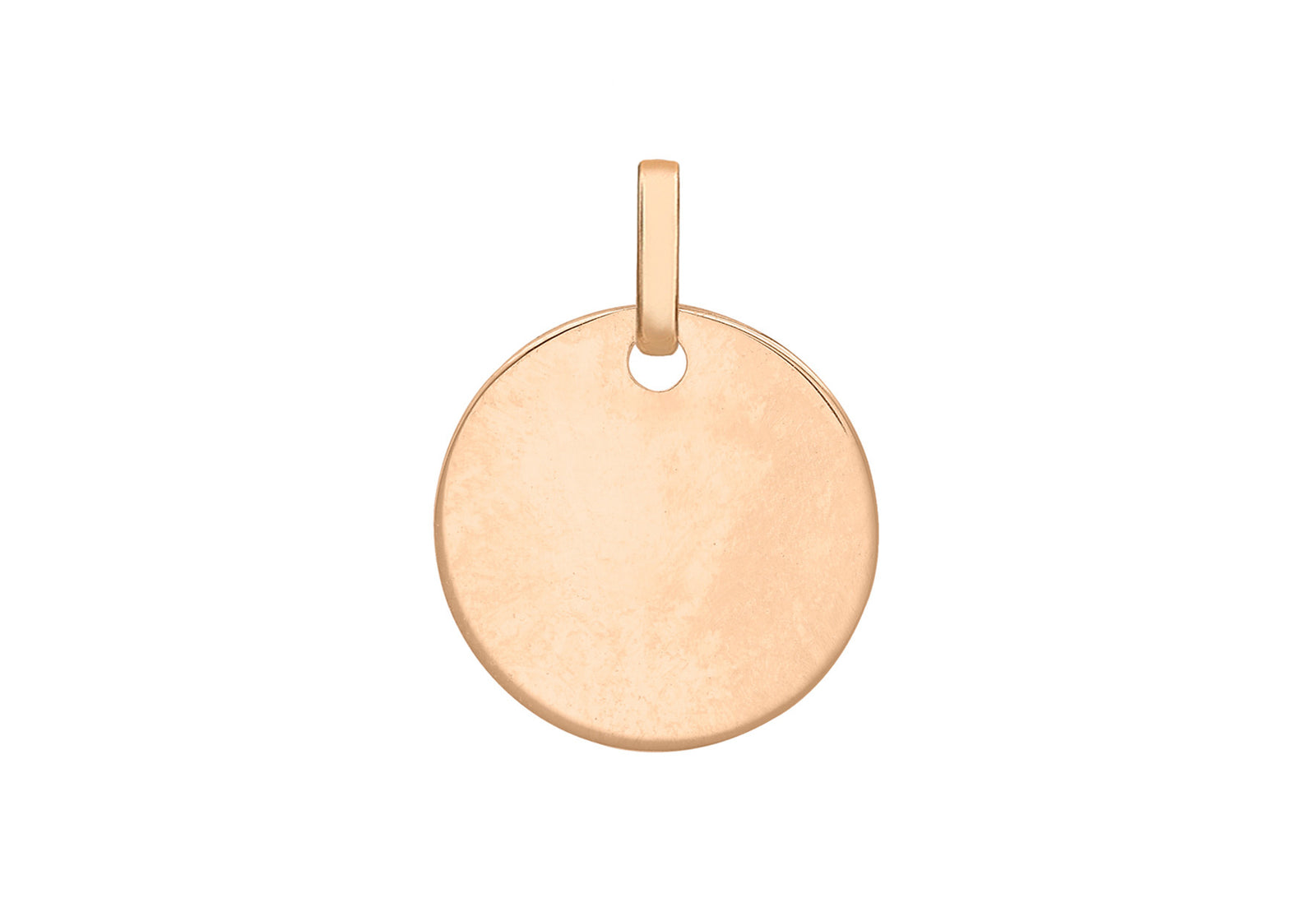 9ct Rose Gold Plain Disc