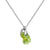 Aura Peridot Rose Cut Necklace, August Birthstone