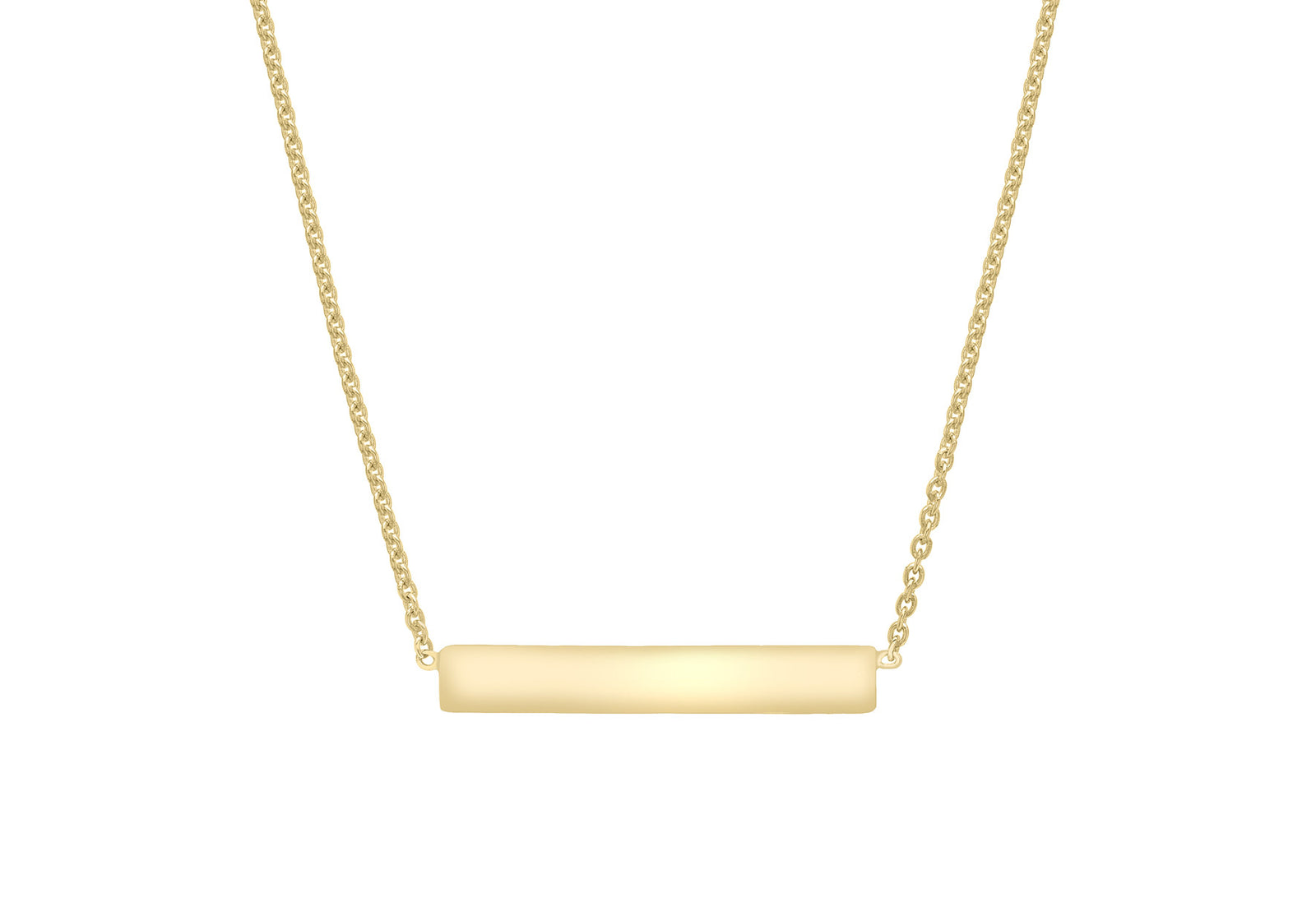 9ct Yellow Gold Bar Necklace