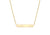 9ct Yellow Gold Bar Necklace