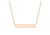 9ct Rose Gold Bar Necklace