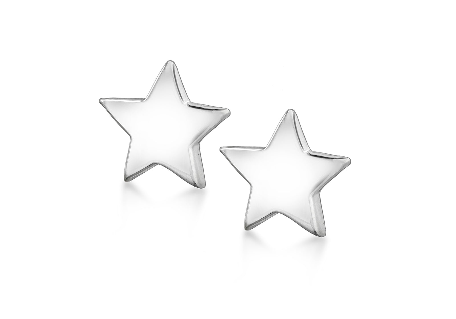 Sterling Silver Star Stud Earrings