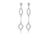 Sterling Silver Drop Shape Earring