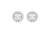 Sterling Silver Cluster Cubic Zirconia Earring
