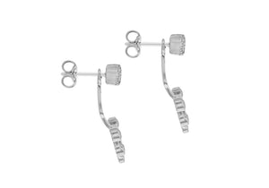 Sterling Silver Crystal Constellation Ear Jackets