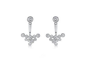 Sterling Silver Crystal Constellation Ear Jackets