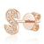 Diamond S Initial Single Stud 9ct Rose Gold