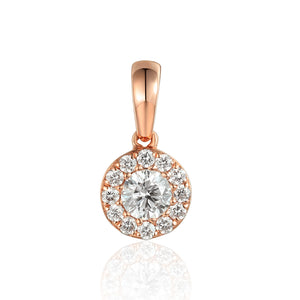 Diamond Cluster Necklace, April Birthstone