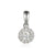 Diamond Cluster Necklace, April Birthstone