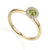 August Birthstone Peridot Cluster 9ct Gold Ring