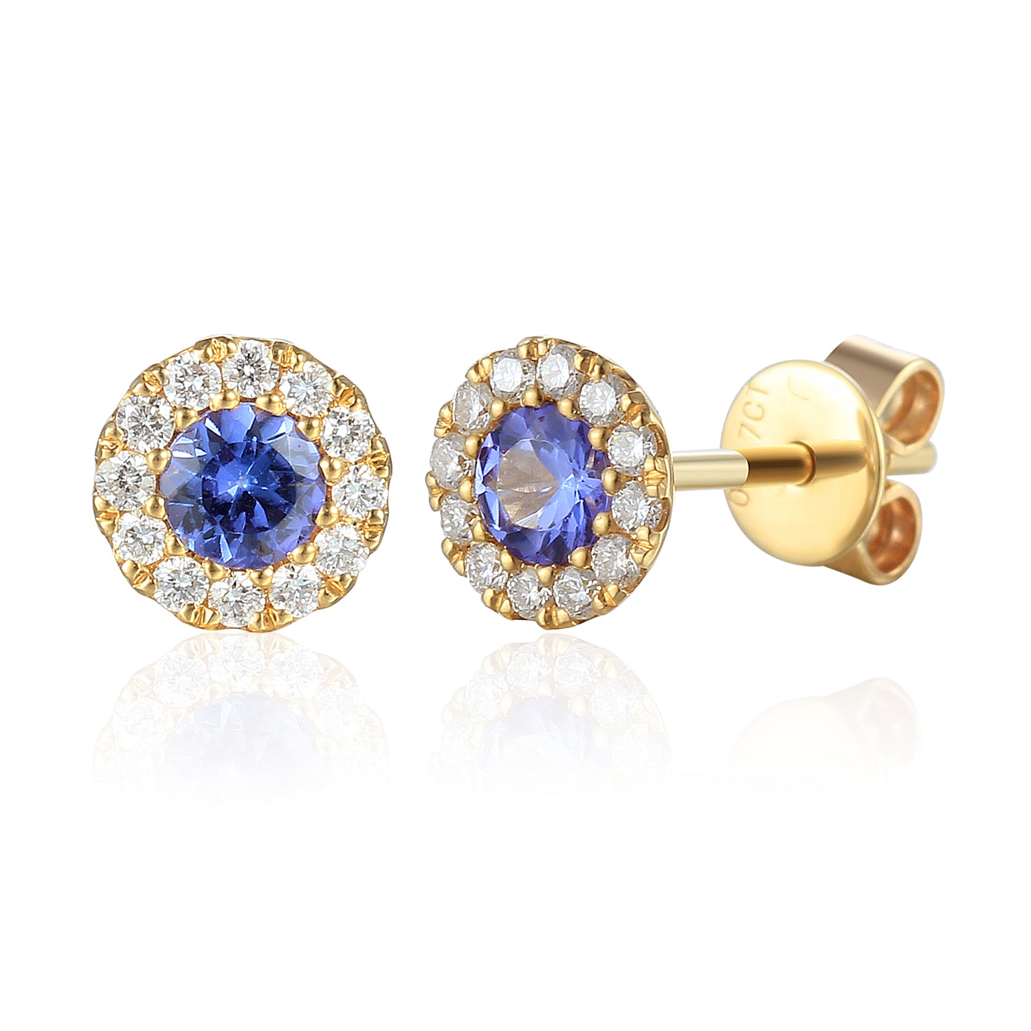 December birthstone earrings discount white gold