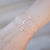 Diamond Initial S Rose Gold Bracelet