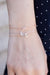 Diamond Initial L Rose Gold Bracelet