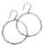 Sterling Silver Hammered Hoop Earring