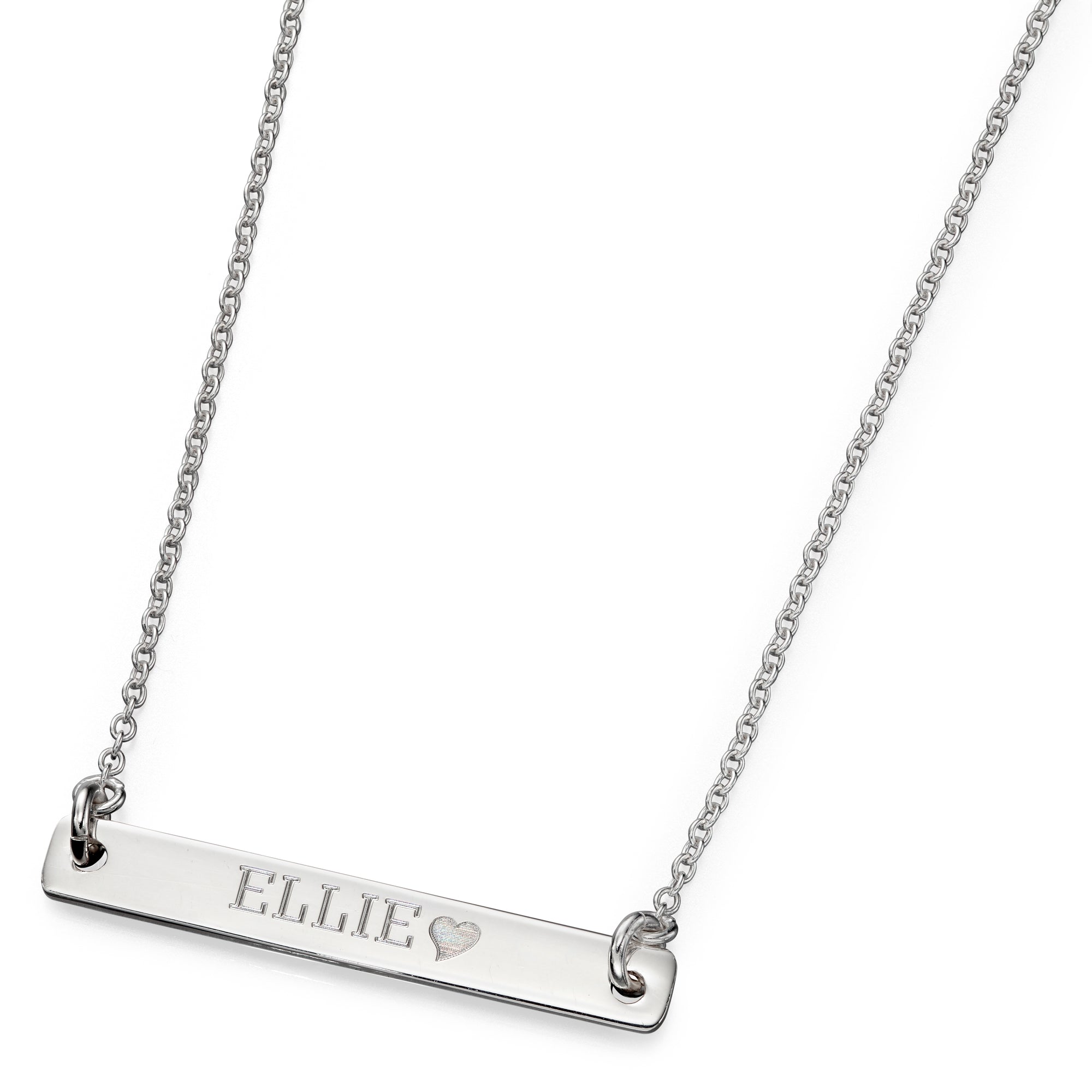 Sterling Silver Bar Necklace