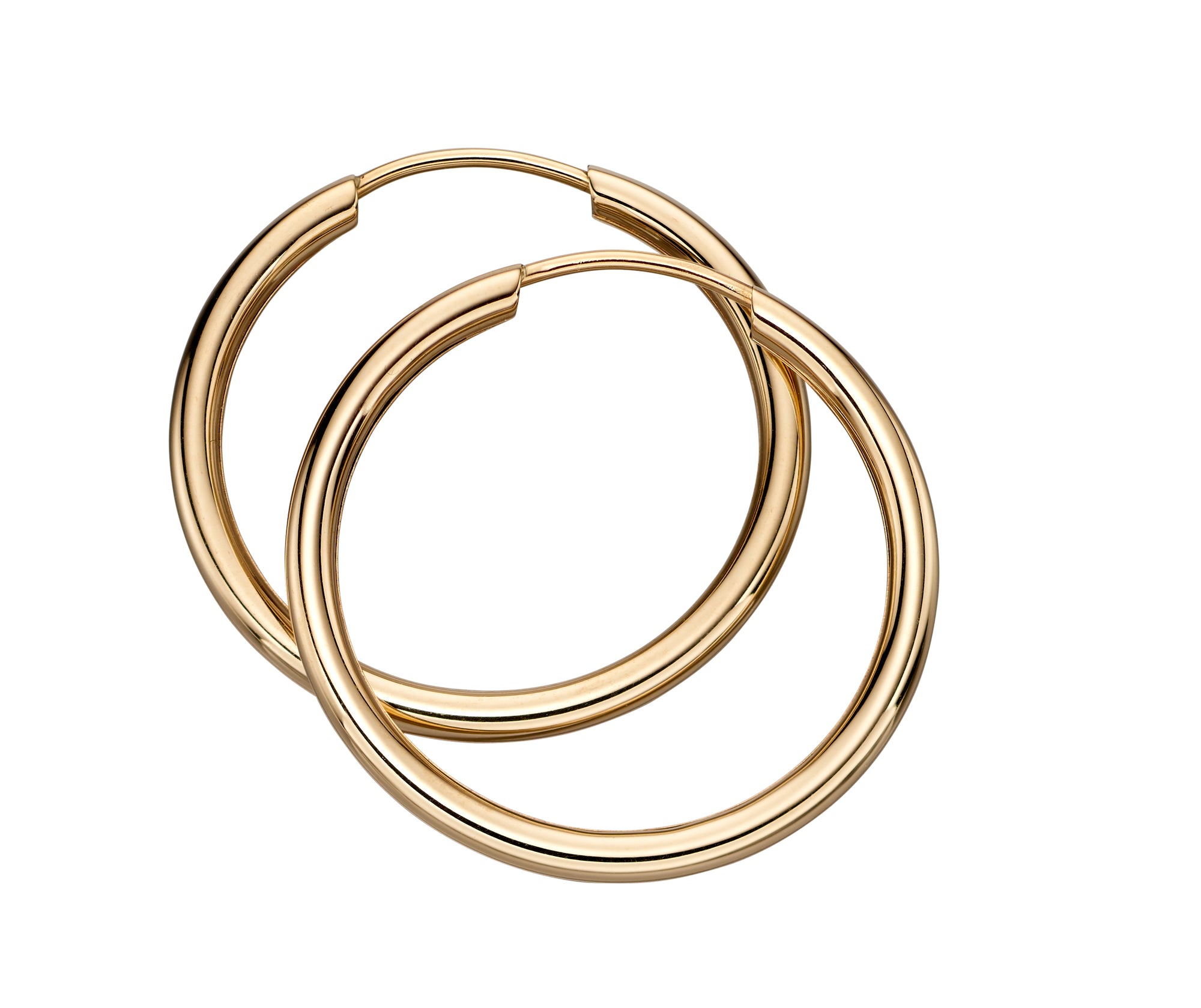 9ct Yellow Gold 20mm Hoop Earrings