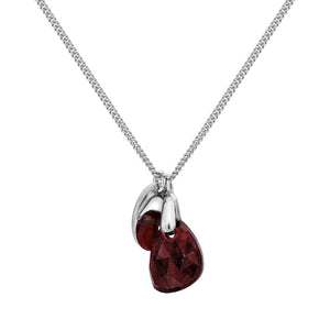 Aura Garnet Rose Cut Necklace