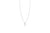 Lustre 18ct White Gold Drilled Brilliant 0.13ct Diamond Pendant