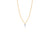 Pear Shape Lustre 18ct Yellow Gold Drilled 0.18ct Diamond Pendant