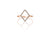 Gold Diamond Shape Pave Set Diamond Ring