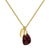 Aura Garnet Rose Cut Gold Plate Necklace
