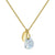 Aura Moonstone Rose Cut Gold Plate Necklace