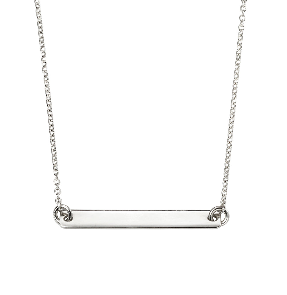 Sterling Silver Bar Necklace