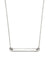 Longer Sterling Silver Bar Necklace