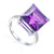 Amethyst Square Cocktail Ring