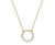 Gold Plate Circle Of Life Necklace