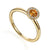 November Birthstone Citrine and Diamond 9ct Gold Ring