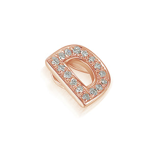 Diamond D Initial Necklace, 9ct Gold