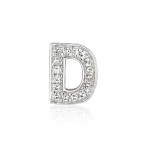 Diamond D Initial Necklace, 9ct Gold